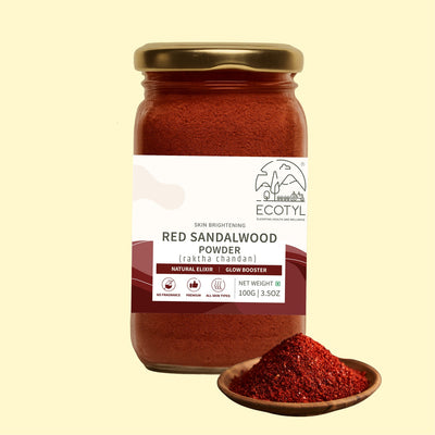 Red Sandalwood Powder- Body Mask 100g – Body Scrub on Brown Living™. SKU: ECOTYL00044. Img 1.