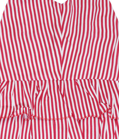 Red Stripe Co - ord Set Regular Fit for Girls – Kids Daywear Sets on Brown Living™. SKU: PG162_1. Img 3.