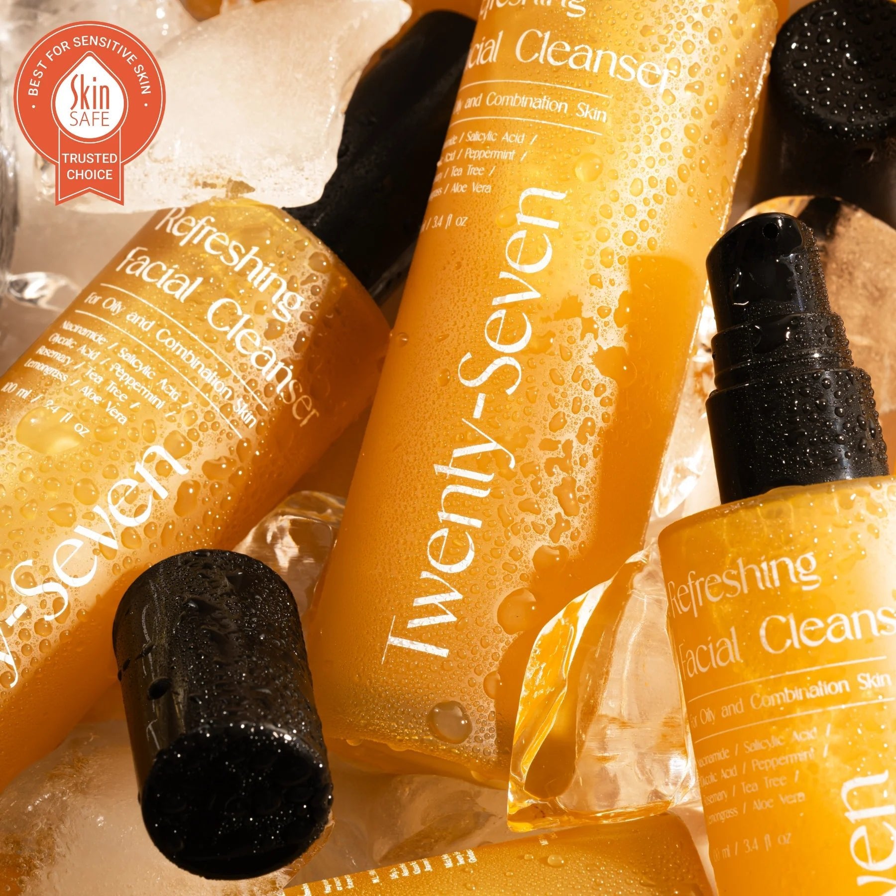 Refreshing Facial Cleanser with Niacinamide, AHA & BHA – Face Cleanser on Brown Living™. SKU: TS24001. Img 8.