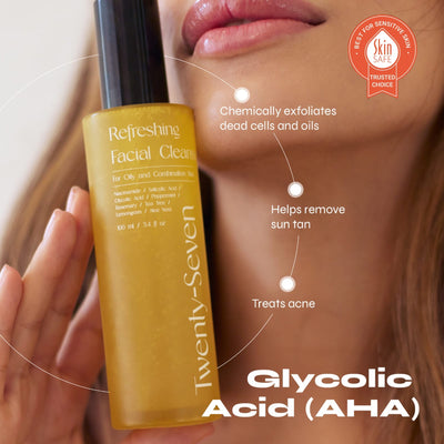 Refreshing Facial Cleanser with Niacinamide, AHA & BHA – Face Cleanser on Brown Living™. SKU: TS24001. Img 6.