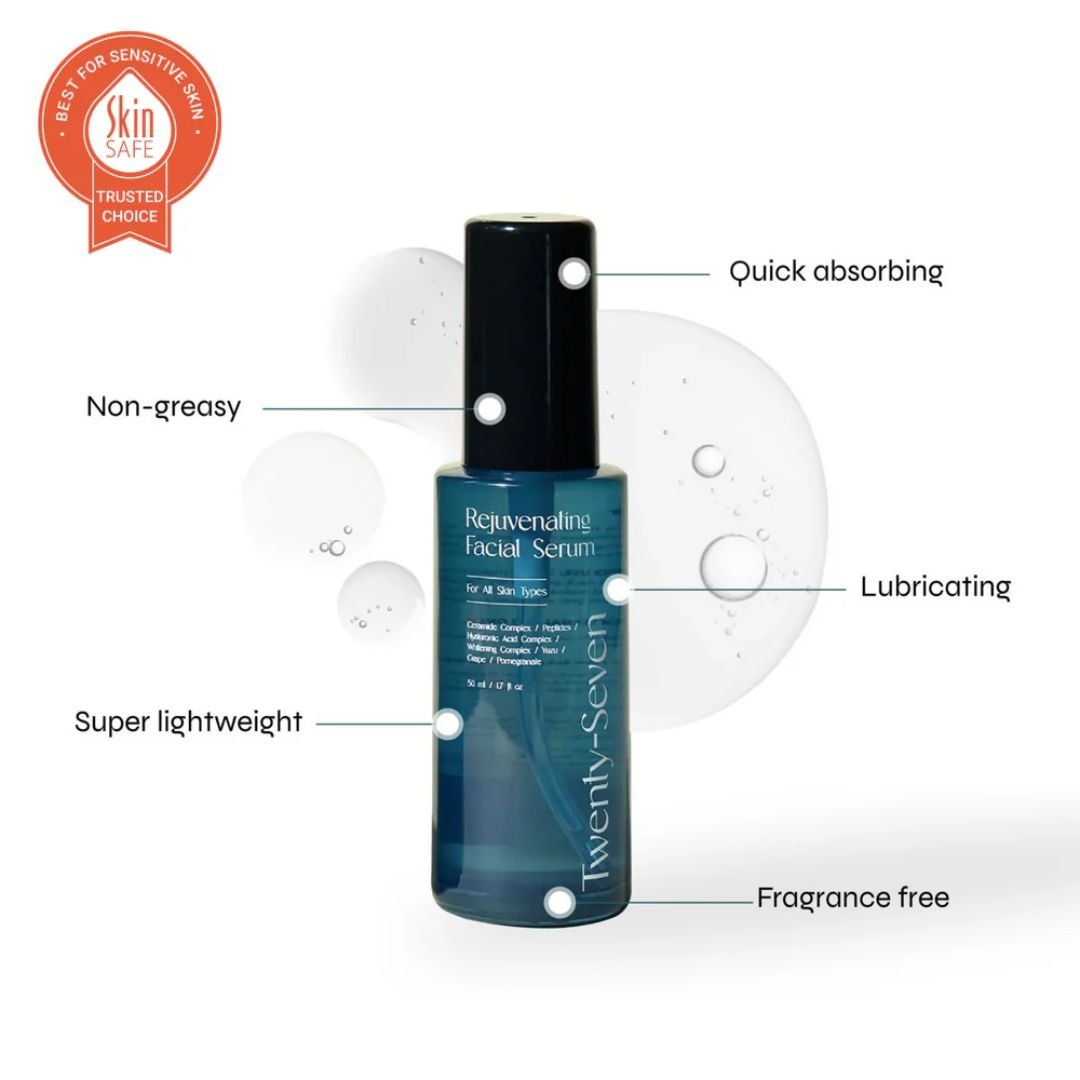 Rejuvenating Facial Serum with Ceramides, Peptides and Hyaluronic Acid – Face Serum on Brown Living™. SKU: TS24003. Img 7.