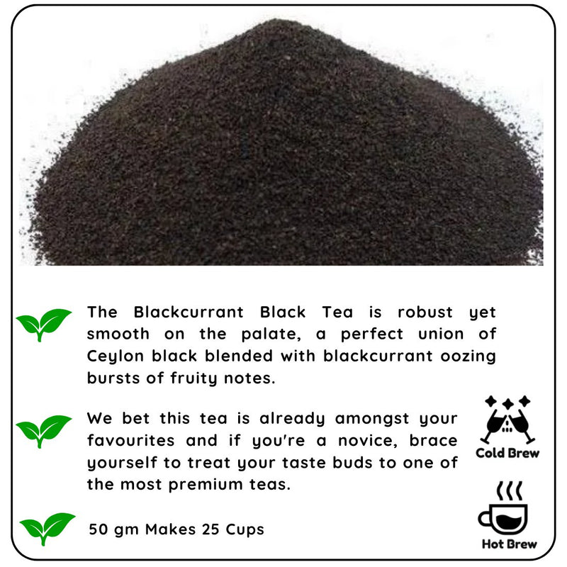 Rejuvenating Lanka Blackcurrant Tea- 50 g | Verified Sustainable Tea on Brown Living™