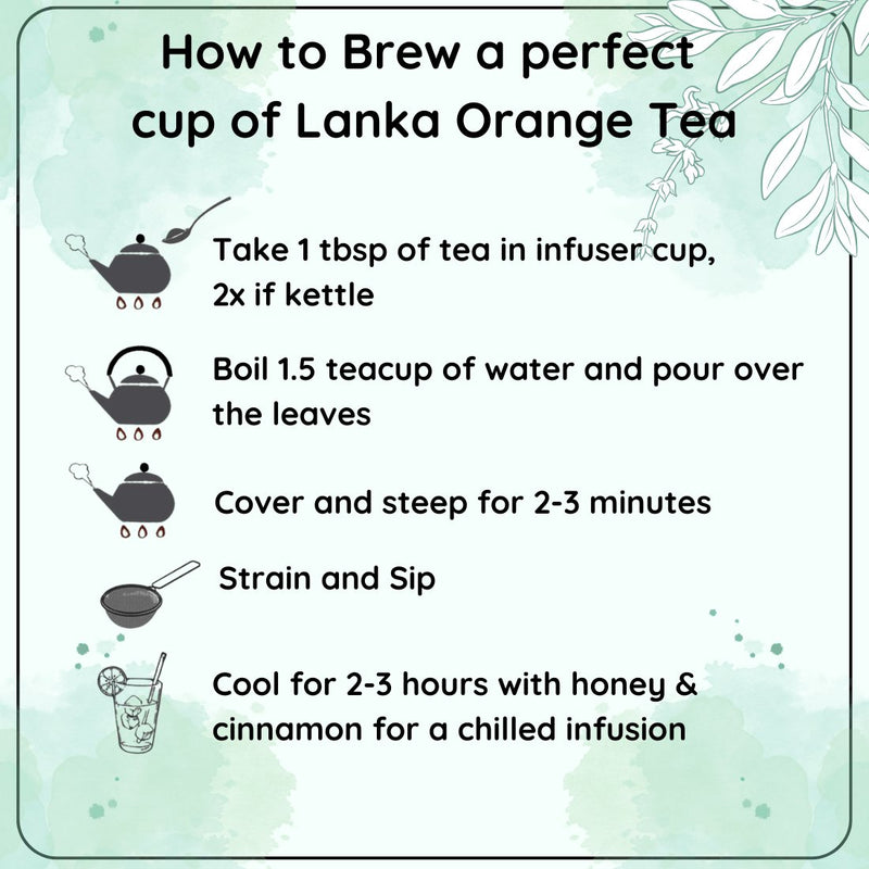 Rejuvenating Lanka Orange Tea- 50 g | Verified Sustainable Tea on Brown Living™