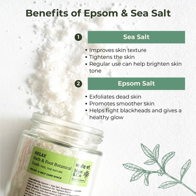 Relax Bath & Foot Soak | Easy to Dissolve | Fine in Texture | Non Sticky (100 g) | Verified Sustainable Bath Salt on Brown Living™