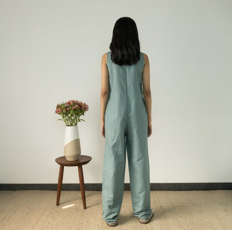 Relaxed-Fit Cotton Jumpsuit | Verified Sustainable Womens Jumpsuit on Brown Living™