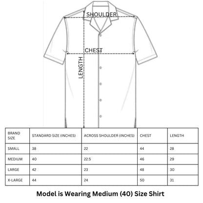 Relaxed Fit Half Sleeve Cuban Collar Shirt For Men | Maroon – Men Shirt on Brown Living™. SKU: DS-1014_S. Img 3.