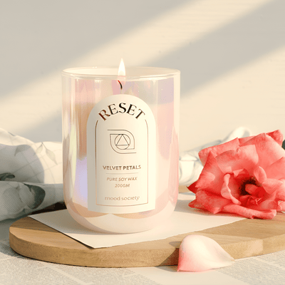 Reset Scented Candle | Handcrafted Aromatherapy Candle – Candles & Fragrances on Brown Living™. SKU: MS-CND-0013-JAR. Img 3.