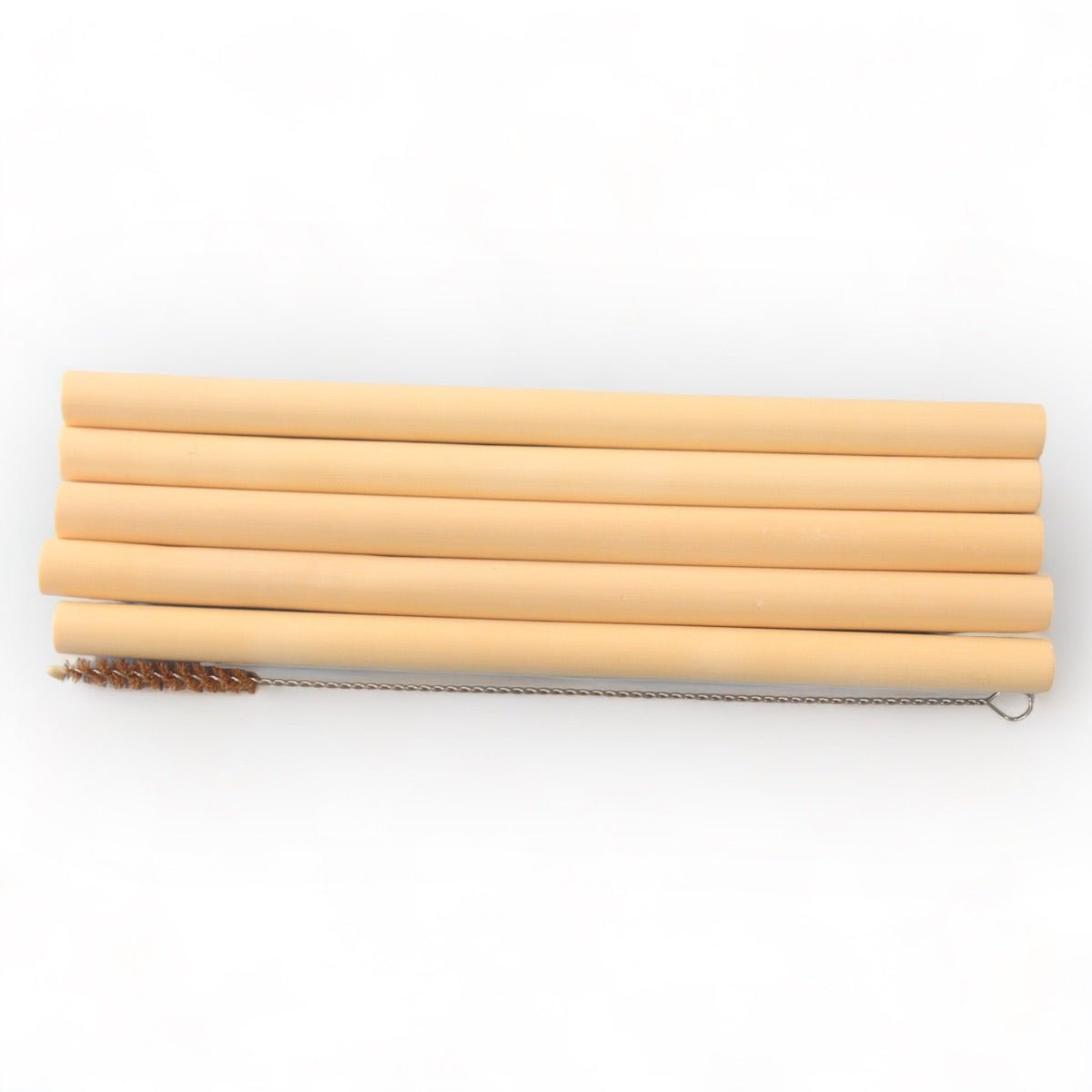 Reusable Bamboo Straws with Cleaner (Set of 5) | Verified Sustainable by Brown Living™