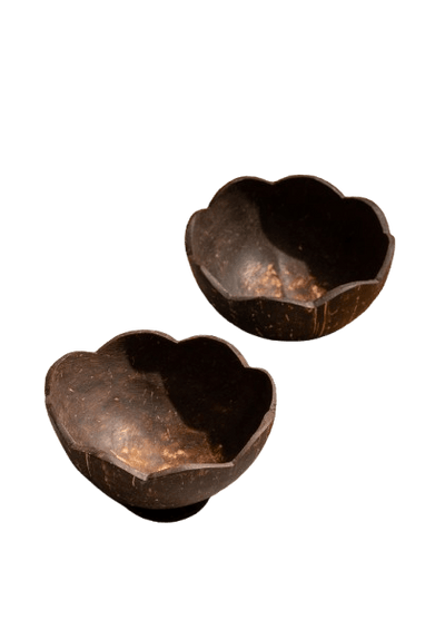 Reusable Bowls - Floral Shaped - Set of 2| Reusable Floral Shaped Bowl – Plates & Bowls on Brown Living™. SKU: DC3. Img 1.