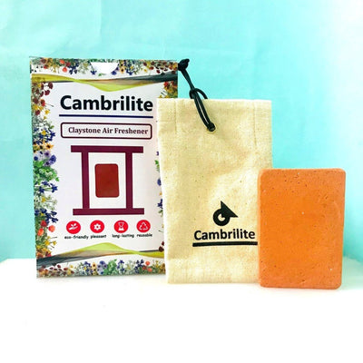 Reusable Claystone Air Freshener for Cars & Closets | Canvas Pouch – Candles & Fragrances on Brown Living™. SKU: SCBCFCNVAMS1. Img 1.