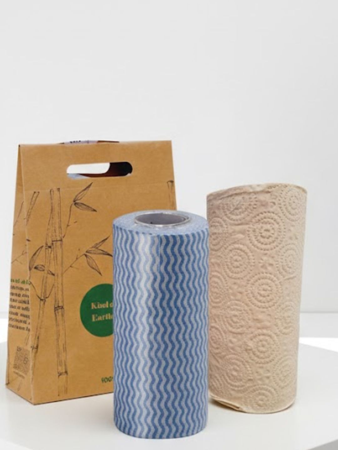 Reusable Kitchen Towel Roll & Bamboo Tissue Roll – Kitchen Tools on Brown Living™. SKU: KOE023-BKT-KT. Img 1.