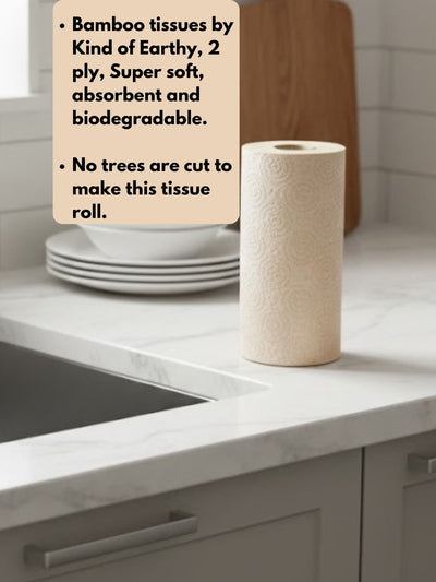 Reusable Kitchen Towel Roll & Bamboo Tissue Roll – Kitchen Tools on Brown Living™. SKU: KOE023-BKT-KT. Img 3.