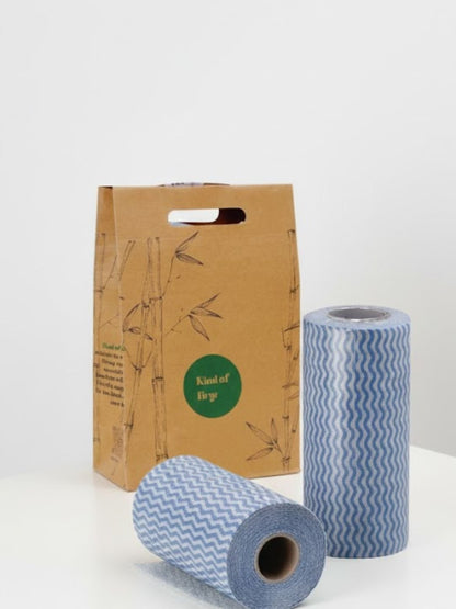 Reusable Kitchen Towel Roll Pack of 2 | Non - Woven | 80 Pulls Each – Kitchen Tools on Brown Living™. SKU: KOE023-BKT-2. Img 1.