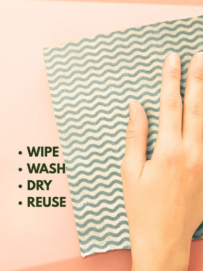 Reusable Kitchen Towel Roll Pack of 2 | Non - Woven | 80 Pulls Each – Kitchen Tools on Brown Living™. SKU: KOE023-BKT-2. Img 5.