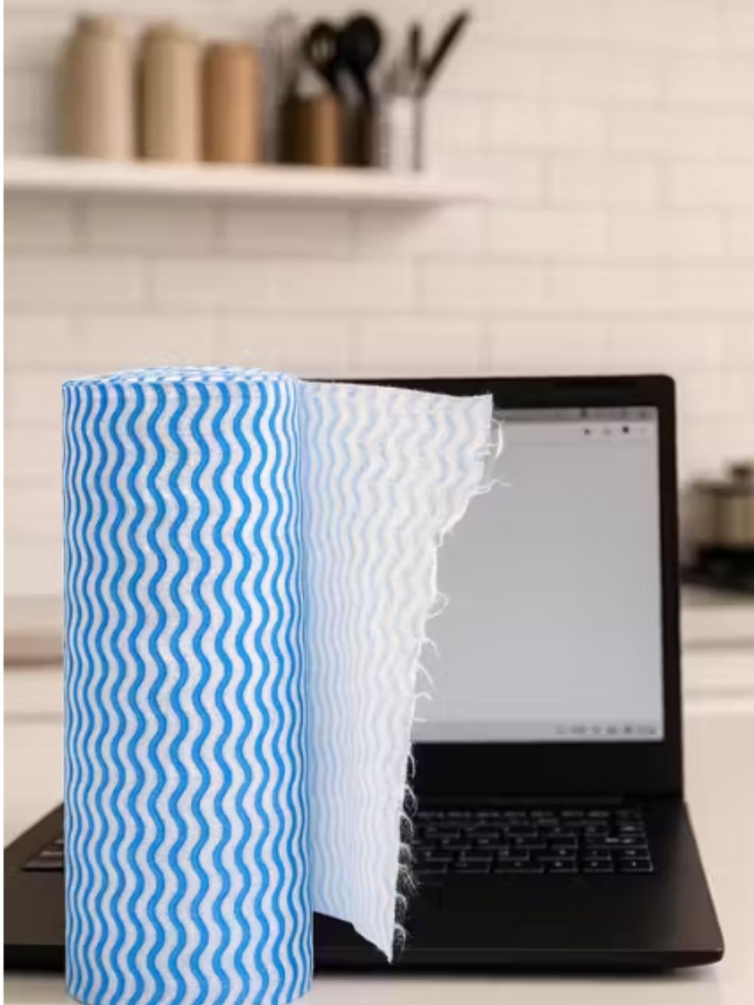 Reusable Kitchen Towel Roll Pack of 2 | Non - Woven | 80 Pulls Each – Kitchen Tools on Brown Living™. SKU: KOE023-BKT-2. Img 6.