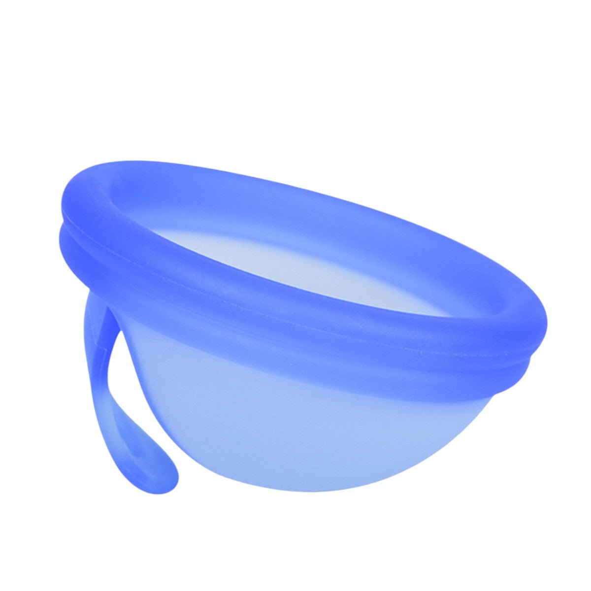 Reusable Menstrual Disc for Low & High Cervix – Menstrual Cup on Brown Living™. SKU: BlueS. Img 3.