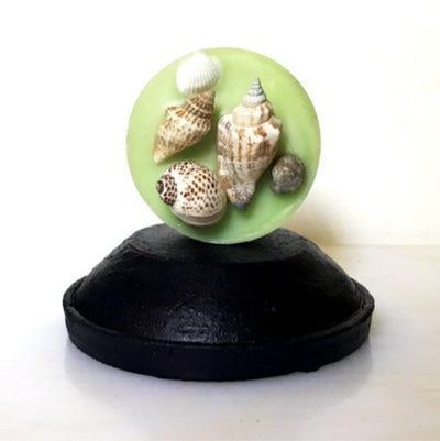 Reusable Seashell Textured Wax Tablet (Round) | Fragranced Wax Tablet – Candles & Fragrances on Brown Living™. SKU: SSWXTBJM1. Img 5.