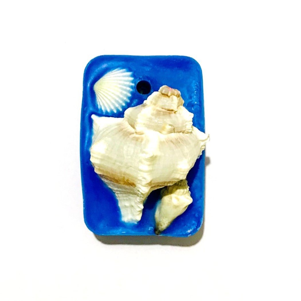 Reusable Seashell Wax Tablet with Refill Fragrance |Large Aroma Tablet – Candles & Fragrances on Brown Living™. SKU: MBLBOCBZ1. Img 2.
