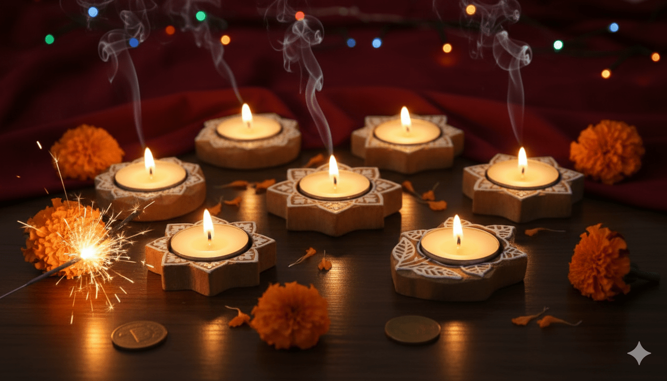 Reusable Tea Light Holders Pack Of 2 Decorative Candle Holders – Candles & Fragrances on Brown Living™. SKU: OEP933a. Img 2.