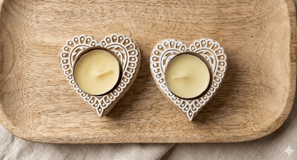 Reusable Tea Light Holders Pack Of 2 Decorative Candle Holders – Candles & Fragrances on Brown Living™. SKU: OEP933b. Img 6.