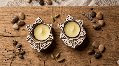 Reusable Tea Light Holders Pack Of 2 Decorative Candle Holders – Candles & Fragrances on Brown Living™. SKU: OEP933c. Img 7.