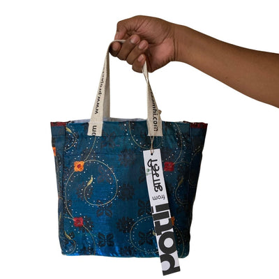 Reusable Tiffin Bag Upcycled Lunch Carry Bag – Bags on Brown Living™. SKU: ASWMOLIGREEN. Img 43.