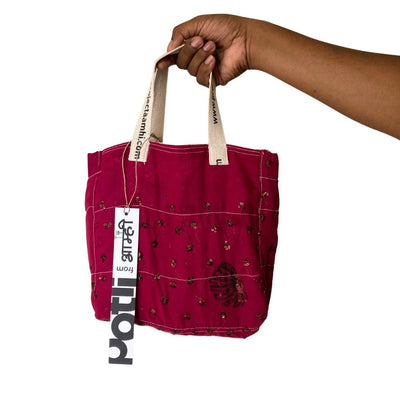 Reusable Tiffin Bag Upcycled Lunch Carry Bag – Bags on Brown Living™. SKU: ASWMTIFRPK. Img 46.