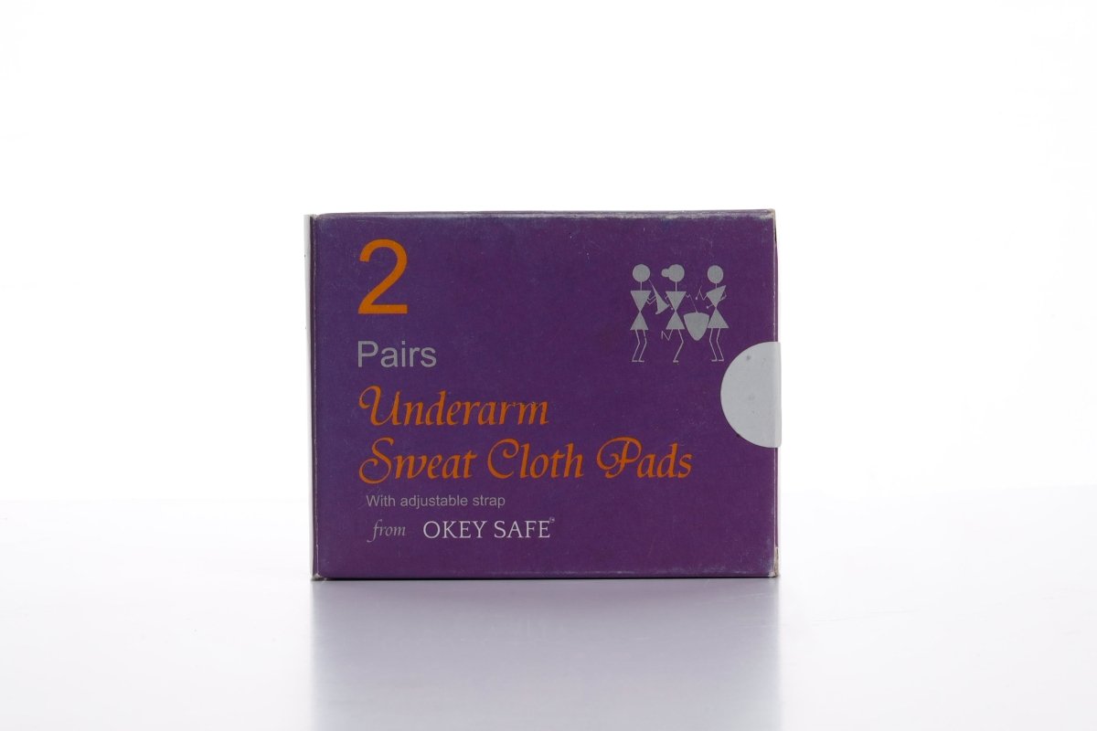 Reusable Underarm Sweat Cloth Pads – 2 Pairs (4 pcs) – Womens Accessories by OKEY SAFE available on Brown Living™. . SKU: OKUSP. Img 1.