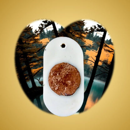 Reusable Wardrobe Freshener Pack of 1 Wax Tablet (White) – Candles & Fragrances on Brown Living™. SKU: RCFWXWTMK1. Img 4.