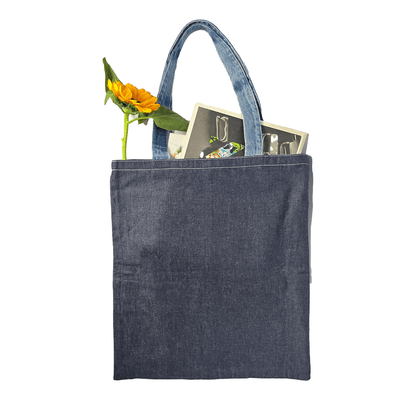 Reversible Multi - Pocket Cotton Denim Tote Bag – Tote Bag on Brown Living™. SKU: UNBHUJA7003055. Img 3.