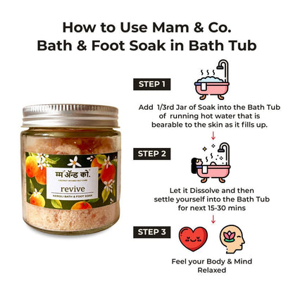 Revive Bath & Foot Soak | Easy to Dissolve | Fine in Texture | Non Sticky (100 g) – Bath Salt on Brown Living™. SKU: BFS10003. Img 9.