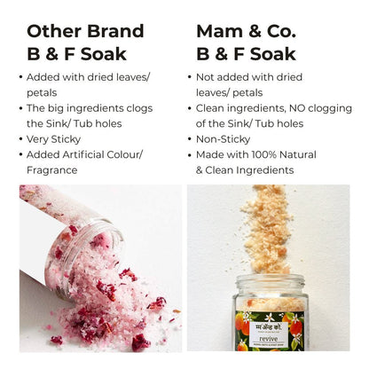 Revive Bath & Foot Soak | Easy to Dissolve | Fine in Texture | Non Sticky (100 g) – Bath Salt on Brown Living™. SKU: BFS10003. Img 10.