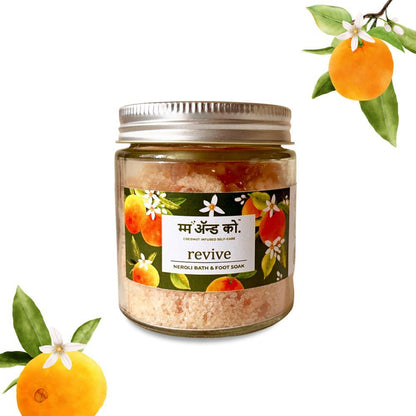 Revive Bath & Foot Soak | Easy to Dissolve | Fine in Texture | Non Sticky (100 g) – Bath Salt on Brown Living™. SKU: BFS10003. Img 1.