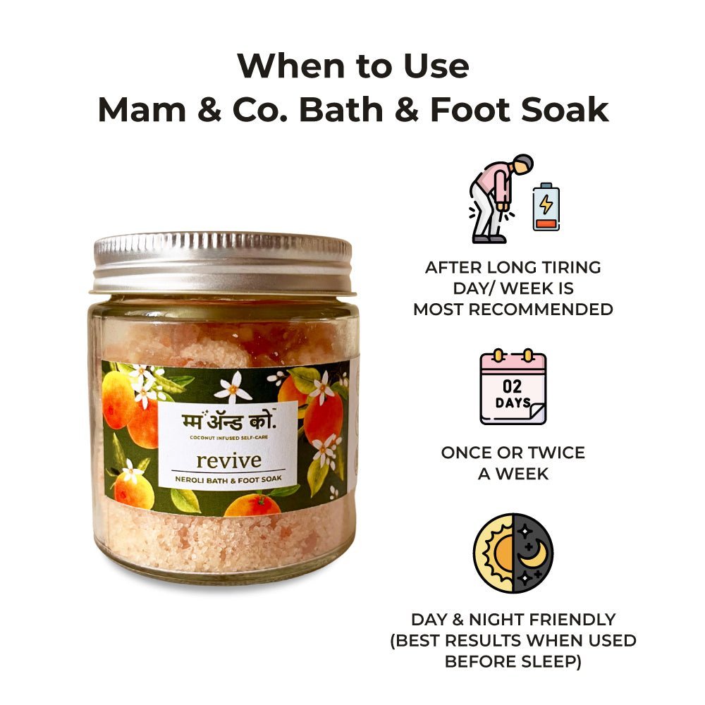 Revive Bath & Foot Soak | Easy to Dissolve | Fine in Texture | Non Sticky (100 g) – Bath Salt on Brown Living™. SKU: BFS10003. Img 7.