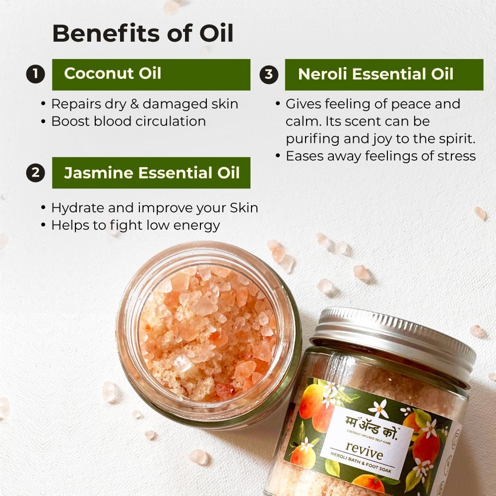 Revive Bath & Foot Soak | Easy to Dissolve | Fine in Texture | Non Sticky (100 g) – Bath Salt on Brown Living™. SKU: BFS10003. Img 4.