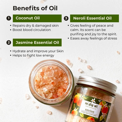 Revive Bath & Foot Soak | Easy to Dissolve | Fine in Texture | Non Sticky (100 g) – Bath Salt on Brown Living™. SKU: BFS10003. Img 4.