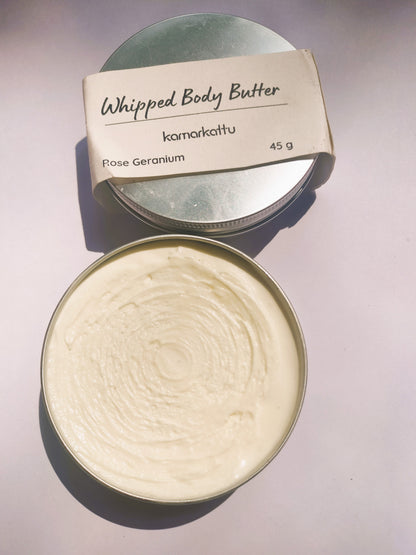 Natural Body Butter - Rose Geranium - 45 g | Verified Sustainable by Brown Living™