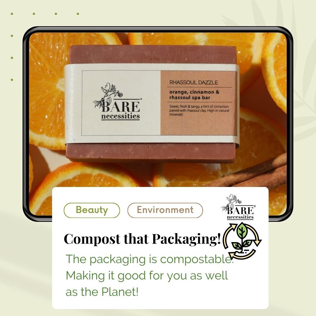 Rhassoul Dazzle - Organic Bathing Bar for Oily & Combination Skin Pack of 2 – Body Soap on Brown Living™. SKU: Rhassoul-Spa-Bar-75. Img 5.