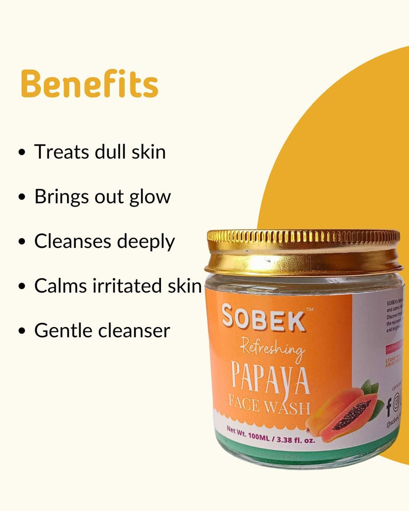 Ripe Papaya Refreshing Facewash | Toxins Free | Verified Sustainable by Brown Living™