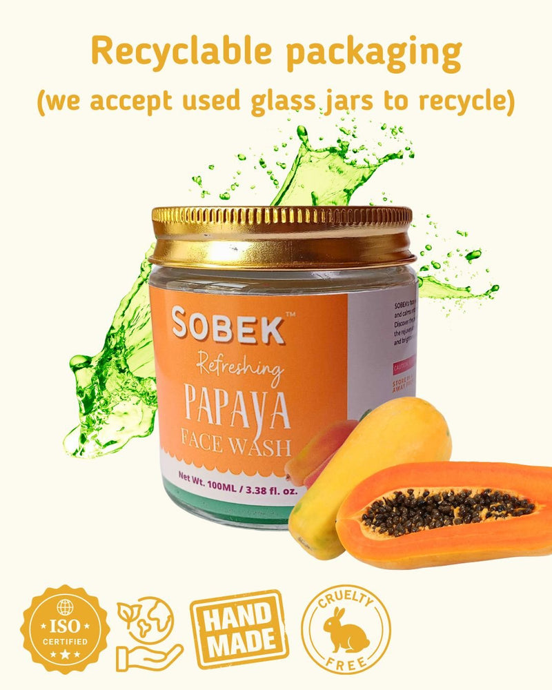 Ripe Papaya Refreshing Facewash | Toxins Free | Verified Sustainable by Brown Living™