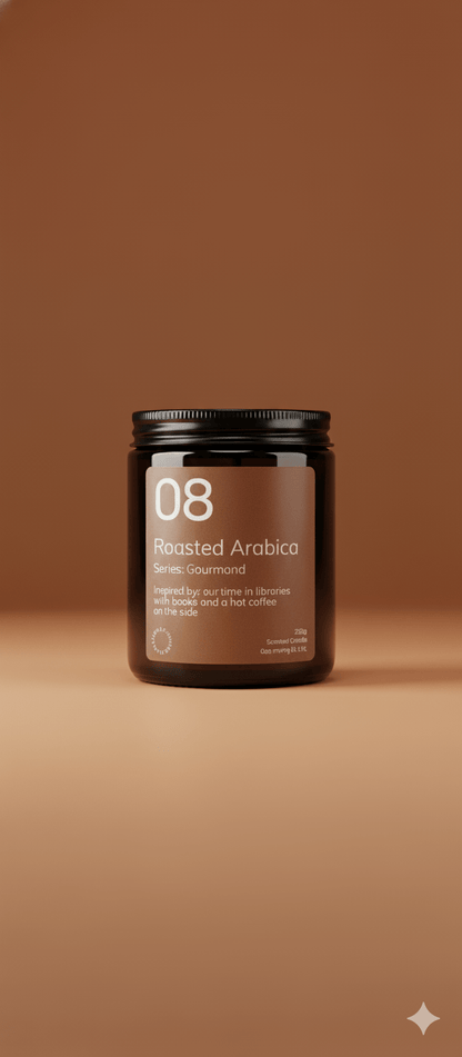 Roasted Arabica Soy Wax Candle | Creamy Coffee | Handmade & Vegan – Candles & Fragrances on Brown Living™. SKU: 08RAAJ200. Img 4.