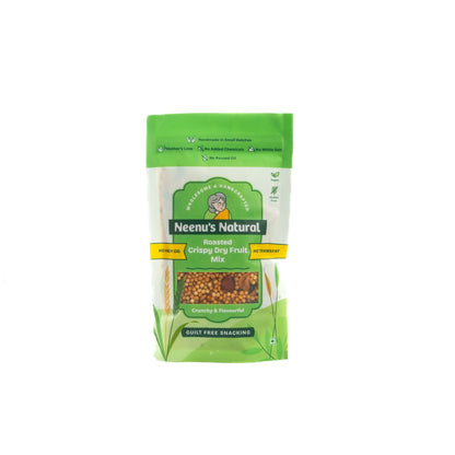 Roasted Crispy Dry Fruit Namkeen | Crunchy & Nutritious Snack – Healthy Snacks on Brown Living™. SKU: NN_13. Img 1.