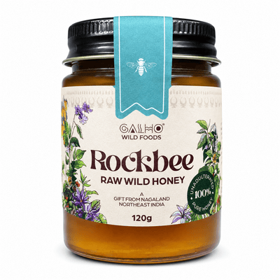 Rock Bee Honey | Raw Natural Wild Honey – Honey & Syrups on Brown Living™. SKU: GRB120gn. Img 1.