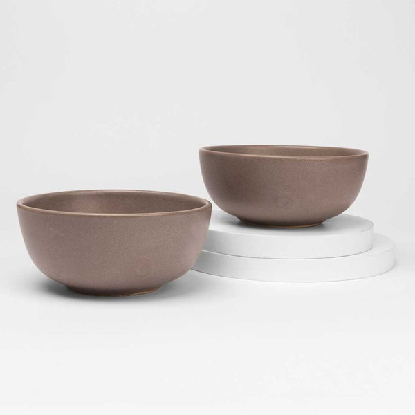 Rock Recycled Ceramic Bowls | Set of 2 | Verified Sustainable by Brown Living™