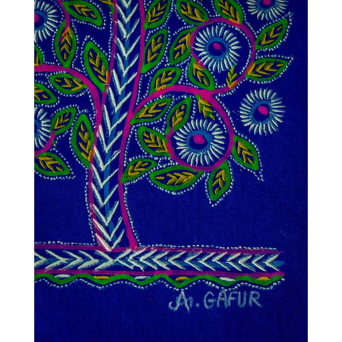 Rogan Heritage Art | Traditional Handcrafted Textile Art – Home Decor on Brown Living™. SKU: ANTRHAABHG. Img 6.