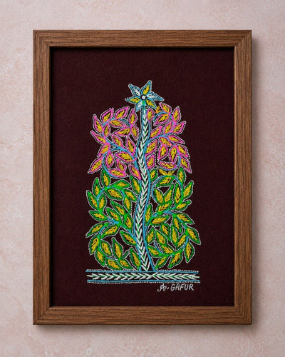 Rogan Heritage Art | Traditional Handcrafted Textile Art – Home Decor on Brown Living™. SKU: ANTRHACBHG. Img 19.