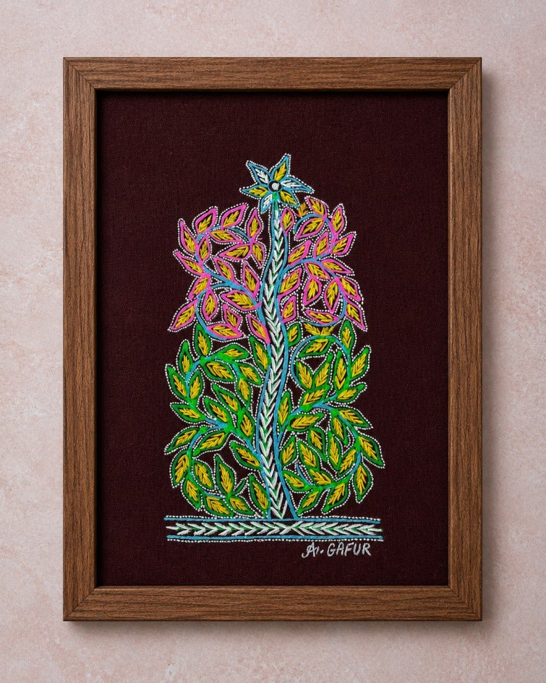 Rogan Heritage Art | Traditional Handcrafted Textile Art – Home Decor on Brown Living™. SKU: ANTRHACBHG. Img 19.