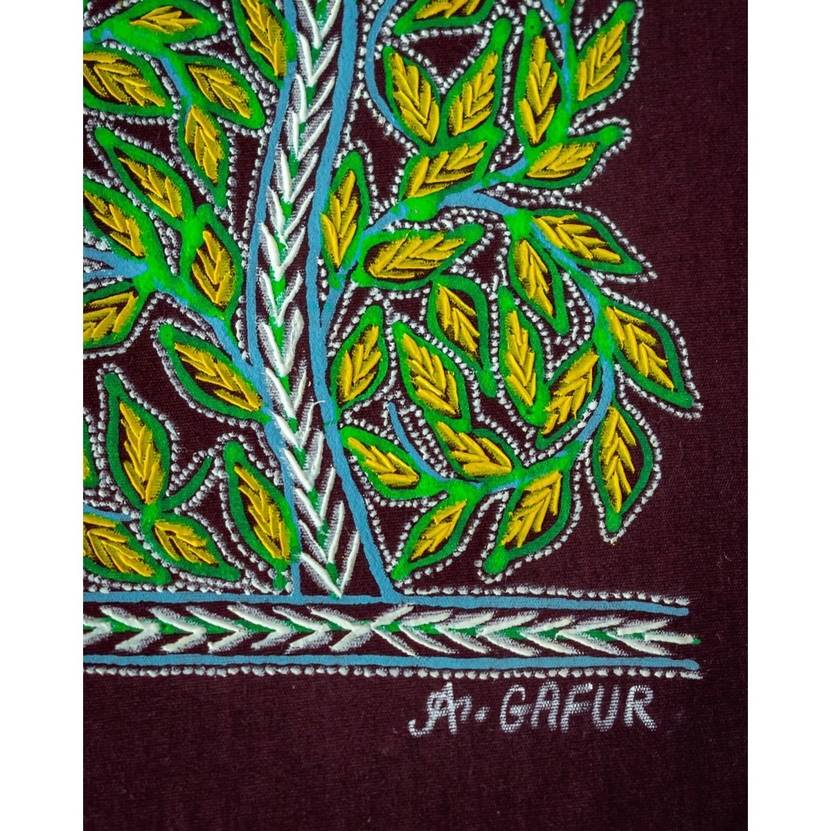 Rogan Heritage Art | Traditional Handcrafted Textile Art – Home Decor on Brown Living™. SKU: ANTRHARBHG. Img 12.
