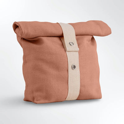 Roll Top Snack Bag in Organic Cotton – Food Wraps on Brown Living™. SKU: RTSB-OC-CP. Img 10.