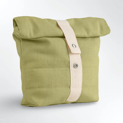 Roll Top Snack Bag in Organic Cotton – Food Wraps on Brown Living™. SKU: RTSB-OC-OG. Img 11.